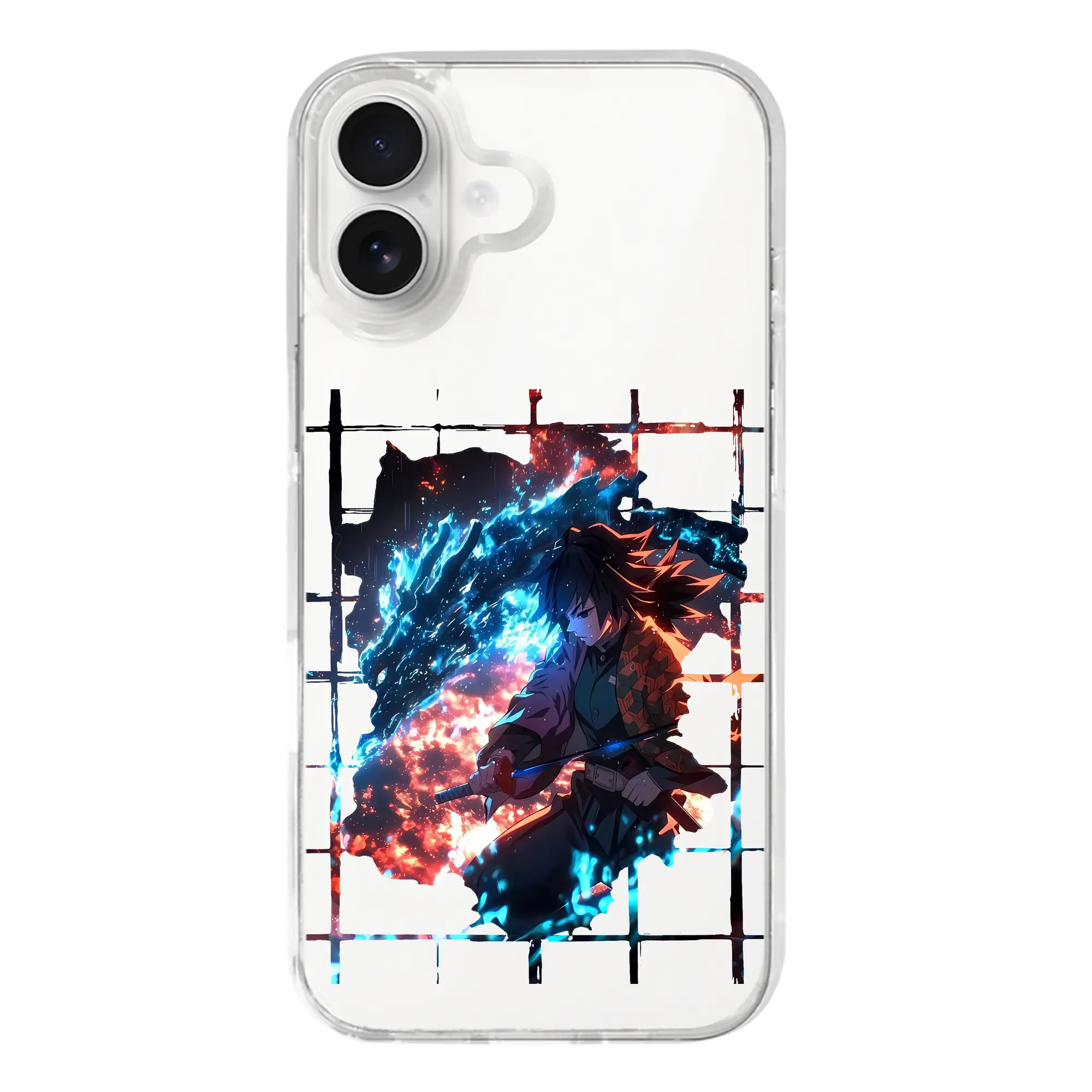 鬼滅の刃 グッズ,冨岡 義勇 - iPhone 17シリーズ 透明スマホケース – 薄型・耐衝撃・精密フィット保護カバー